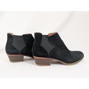 Lucky Brand Black Suede Basel Chelsea Boots Women's Size 9